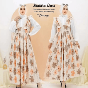 RESTOK SHAKIRA DRESS BY AISHAA – ORANGE