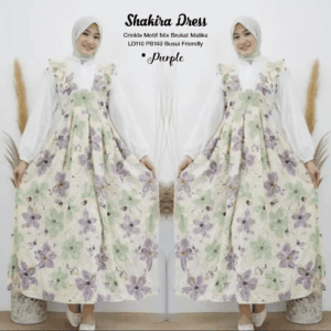 RESTOK SHAKIRA DRESS BY AISHAA – PURPLE