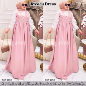 JESSICA DRESS BY AISHAA – DUSTY PINK