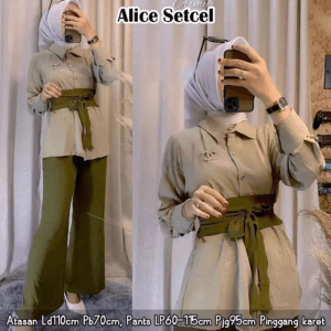 SALE ALICE SETCEL CRINKLE BY AISHAA – SAGE/ARMY