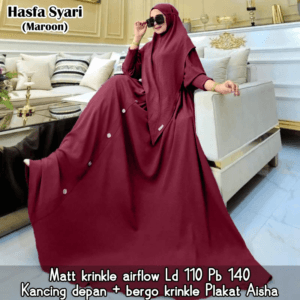 HASFA SYARII BY AISHAA – MARUN