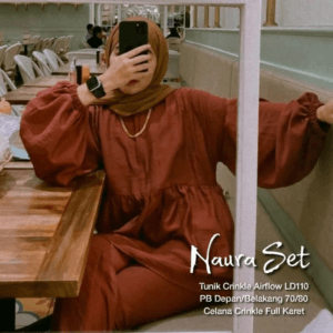 NAURA SET BY AISHAA – TERACOTA