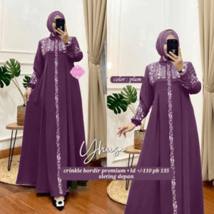 YHUSA BORDIR BY AISHAA – PLUM