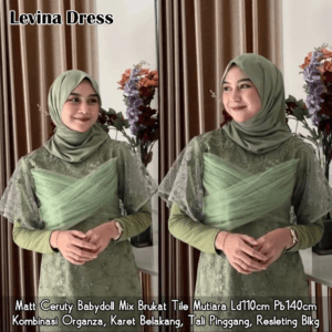 Promo Cuci Gudang LEVINA DRESS BY AISHAA – SAGE