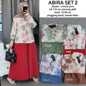 Sale ABIRA SET KULOT BY AISHAA – RED