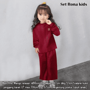 SET RONA KIDS KNIT MANGO – MARUN