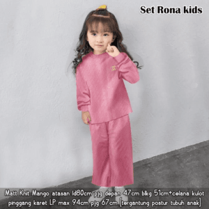 SET RONA KIDS KNIT MANGO – DUSTY