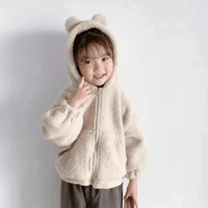 JAKET BULU KIDS – BROKEN WHITE