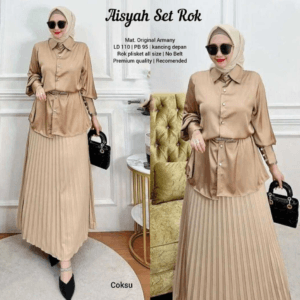 AISYAH SET ROK PLISKET – MOCCA