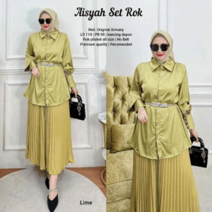 AISYAH SET ROK PLISKET – LIME