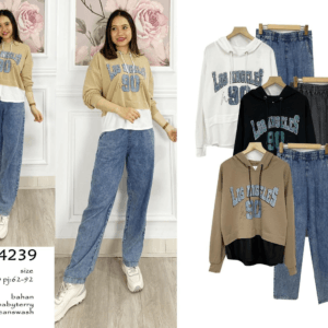 4239 SET HOODIE JEANS LA – ORI