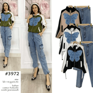 3972 SET JAKET KUPU JEANS – ORI