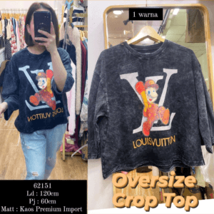 62151 CROP TOP OVERSIZE LV