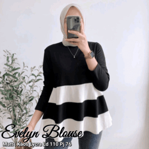 EVELYN BLUOSE – BLACK