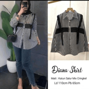 DIANA SHIRT FIT XL – BLACK