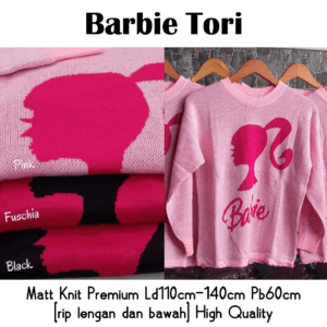 SWEATER RAJUT BARBIE TORI – JUMBO- PINK