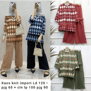 SETCEL RENATA – KNIT IMPORT – KLIK ORDER UNTUK PILIHAN WARNA