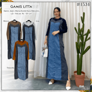 GAMIS LITTA – KLIK ORDER UNTUK PILIHAN WARNA