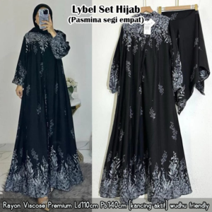 LYBEL SET MOTIF BY AISAA – BLACK