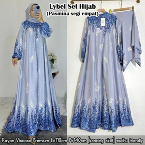 LYBEL SET MOTIF BY AISAA – BLUE