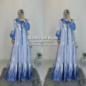 ALESHA SET HIJAB BY AISHAA – BLUE