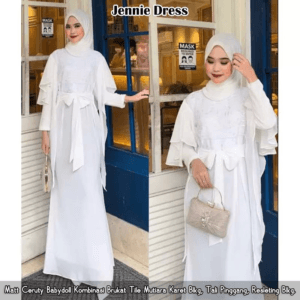 JENNIE DRESS BY AISHAA – WHITE