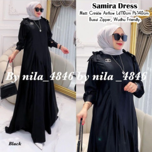 SAMIRA DRESS BY HAMMADA – BLACK